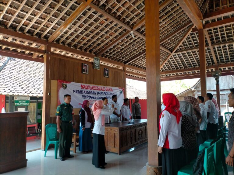 Musyawarah Desa Penetapan RKPDes Tahun 2024 Desa Karanganyar Kecamatan karanganyar Kabupaten Ngawi