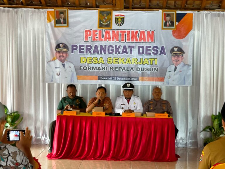 Pelantikan dan Sumpah Jabatan Kepala Dusun  Sekarjati, Desa Sekarjati Kecamatan Karanganyar Kabupaten Ngawi  Tahun 2023
