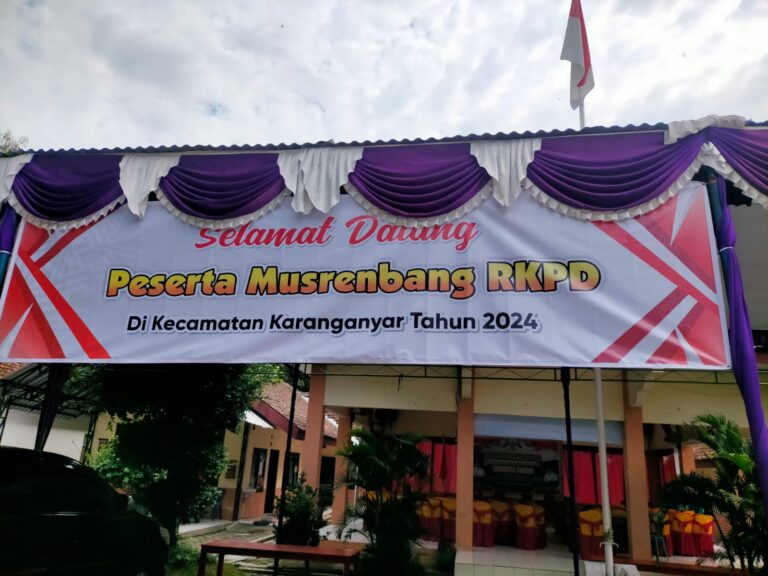 PERSIAPAN PENYELENGGARAAN MUSRENBANG RKPD DI KECAMATAN KARANGANYAR TAHUN 2024